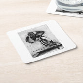 Mountain Bike Ride MTB Llandegla Cup Rechteckiger Pappuntersetzer (angewinkelt)