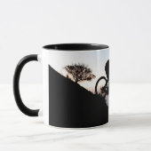 Mountain Bike Rider. Löwen Head, Kapstadt Tasse (Links)