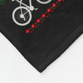 Mountain Bike Rider, Oh What Fun Christmas Ugly Sw Fleecedecke (Ecke)