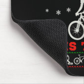 Mountain Bike Rider, Oh What Fun Christmas Ugly Sw Mousepad (Ecke)