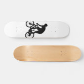 Mountain bike silhouette - Choose background color Skateboard (Horizontal)