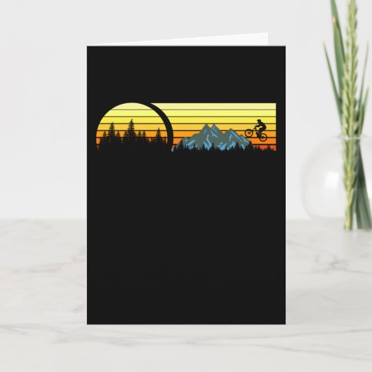 MOUNTAIN BIKE VINTAG Mountainbike Freestyle Karte (Vorderseite)