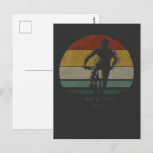 Mountain Bike Vintag Postkarte (Vorne/Hinten)