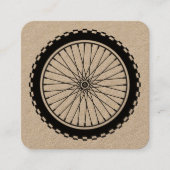 Mountain Bike Wheel Quadratische Visitenkarte (Vorderseite)