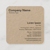 Mountain Bike Wheel Quadratische Visitenkarte (Rückseite)