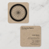 Mountain Bike Wheel Quadratische Visitenkarte (Vorne/Hinten)