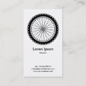Mountain Bike Wheel Visitenkarte (Rückseite)