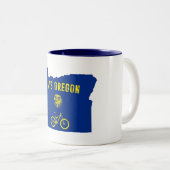 Mountain Bike Zweifarbige Tasse (VorderseiteRechts)