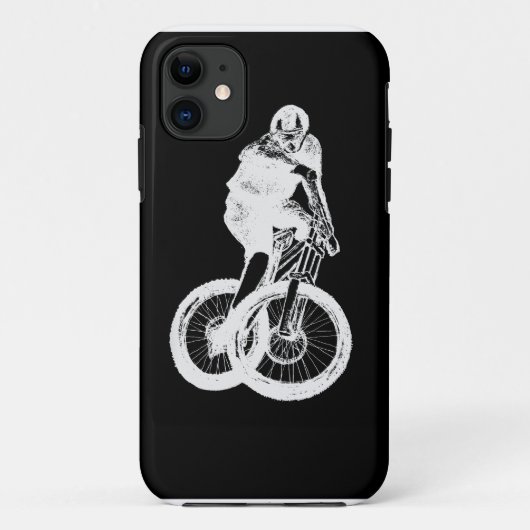 Mountain Biker MTB BMX CYCLIST Case-Mate iPhone Hülle (Rückseite)