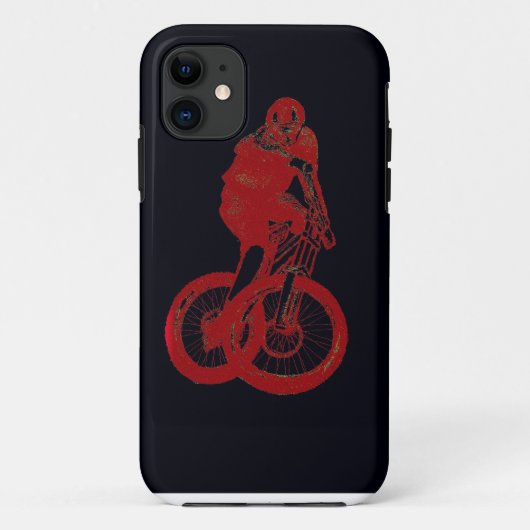 Mountain Biker MTB BMX CYCLIST Case-Mate iPhone Hülle (Rückseite)