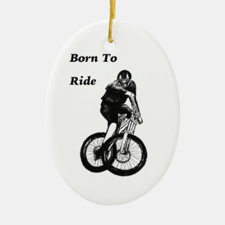 Mountain Biker MTB BMX CYCLIST Cyclo cross Keramik Ornament