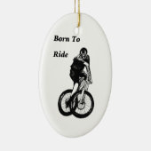 Mountain Biker MTB BMX CYCLIST Cyclo cross Keramik Ornament (Rechts)