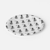 Mountain Biker MTB BMX CYCLIST Cyclo cross Pappteller (Schrägansicht)