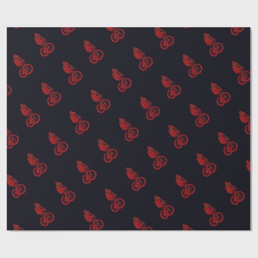 Mountain Biker MTB BMX CYCLIST Geschenkpapier (Flach)