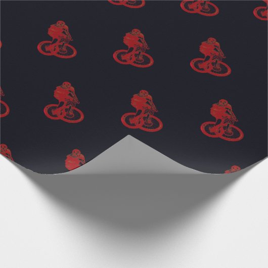 Mountain Biker MTB BMX CYCLIST Geschenkpapier (Ecke)