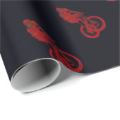 Mountain Biker MTB BMX CYCLIST Geschenkpapier (Rolleneckpunkt)