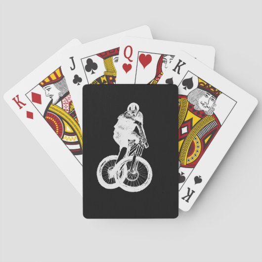 Mountain Biker MTB BMX CYCLIST Spielkarten (Rückseite)