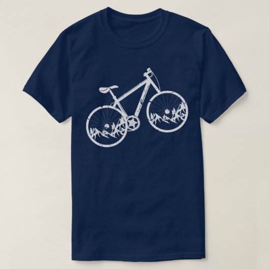 Mountain BikeRadfahren T-Shirt (Design vorne)