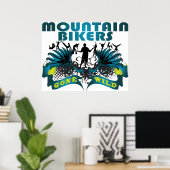 Mountain Bikers Gone Wild Poster (Heimbüro)