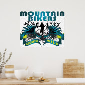 Mountain Bikers Gone Wild Poster (Küche)
