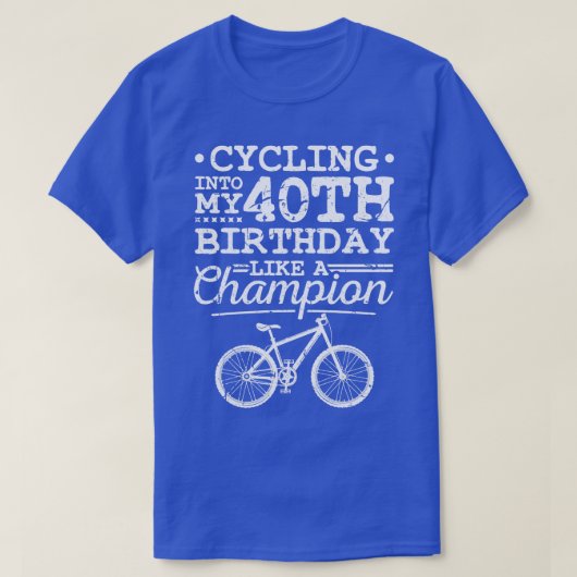Mountain Biking 40. Geburtstag Männer MTB T-Shirt (Design vorne)