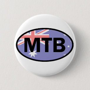 Mountain Biking Australia Flag Button