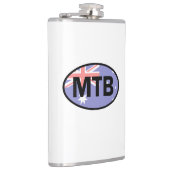 Mountain Biking Australia Flag Flachmann (Rechts)