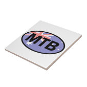 Mountain Biking Australia Flag Fliese (Seite)