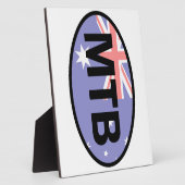 Mountain Biking Australia Flag Fotoplatte (Seite)