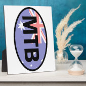 Mountain Biking Australia Flag Fotoplatte (Seite)