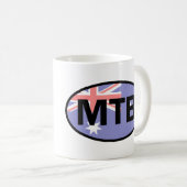 Mountain Biking Australia Flag Kaffeetasse (VorderseiteRechts)