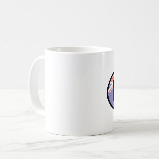 Mountain Biking Australia Flag Kaffeetasse (Vorderseite Links)