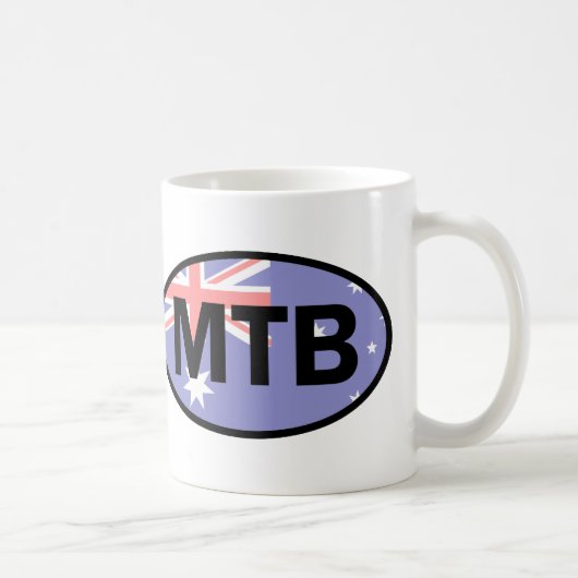Mountain Biking Australia Flag Kaffeetasse (Rechts)