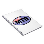 Mountain Biking Australia Flag Notizblock (Rechte Seite)