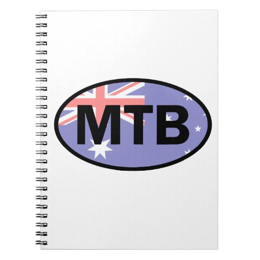 Mountain Biking Australia Flag Notizblock (Vorderseite)