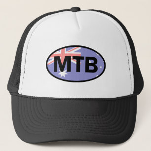 Mountain Biking Australia Flag Truckerkappe