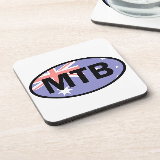 Mountain Biking Australia Flag Untersetzer (Linke Seite)