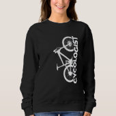 Mountain Biking Cycologist Vertical Graphic Sweatshirt (Vorderseite)