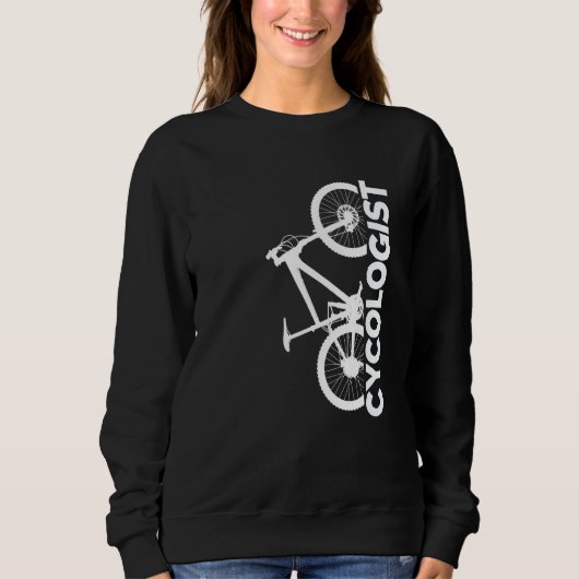 Mountain Biking Cycologist Vertical Graphic Sweatshirt (Vorderseite)