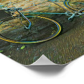 Mountain biking gift poster (Ecke)
