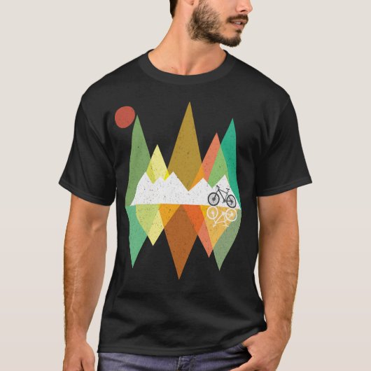 Mountain Biking In The Mountains T-Shirt (Vorderseite)