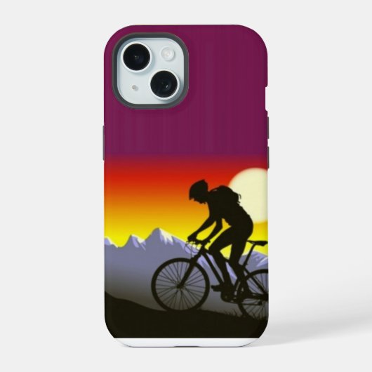 Mountain Biking - iPhone 15 Case Hülle (Rückseite)