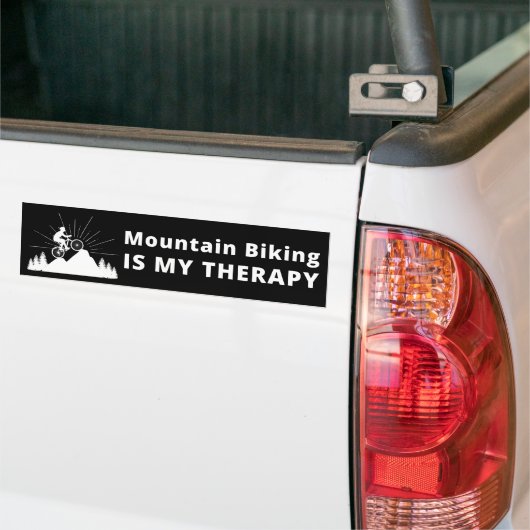 Mountain Biking ist mein therapeutischer Autoaufkl Autoaufkleber (Auf Lkw)