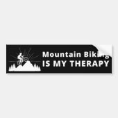 Mountain Biking ist mein therapeutischer Autoaufkl Autoaufkleber (Vorne)