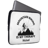 Mountain Biking ist mein therapeutischer Laptop-Si Laptopschutzhülle (Vorne Rechts)