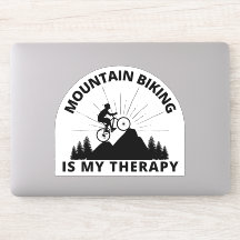 Mountain Biking ist mein Therapieaufkleber