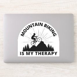 Mountain Biking ist mein Therapieaufkleber Aufkleber