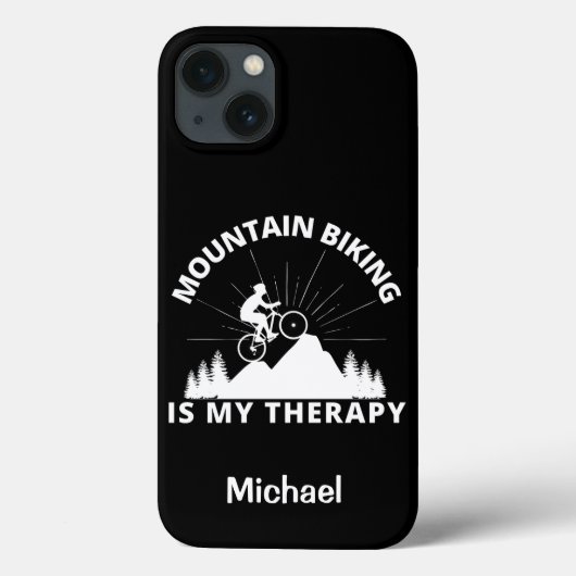 Mountain Biking ist meine Therapie Case-Mate iPhon iPhone Hülle (Rückseite)