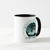 Mountain Biking ist meine Therapie Mondstars Sport Tasse (VorderseiteRechts)