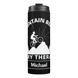 Mountain Biking ist meine Therapie Thermal Tumbler Thermosbecher